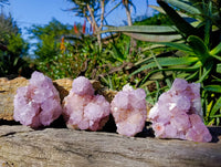 Natural Amethyst Spirit Quartz Clusters x 4 From Boekenhouthoek, South Africa