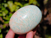 Polished Amazonite Palm Stones x 12 From Madagascar