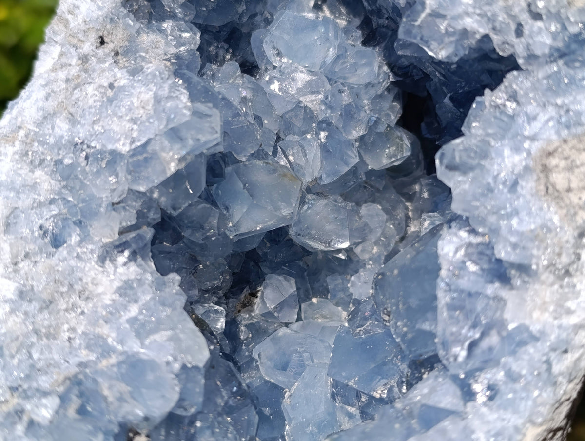 Natura Celestite Geode Specimen x 1 From Sakoany, Madagascar - Toprock Gemstones and Minerals 