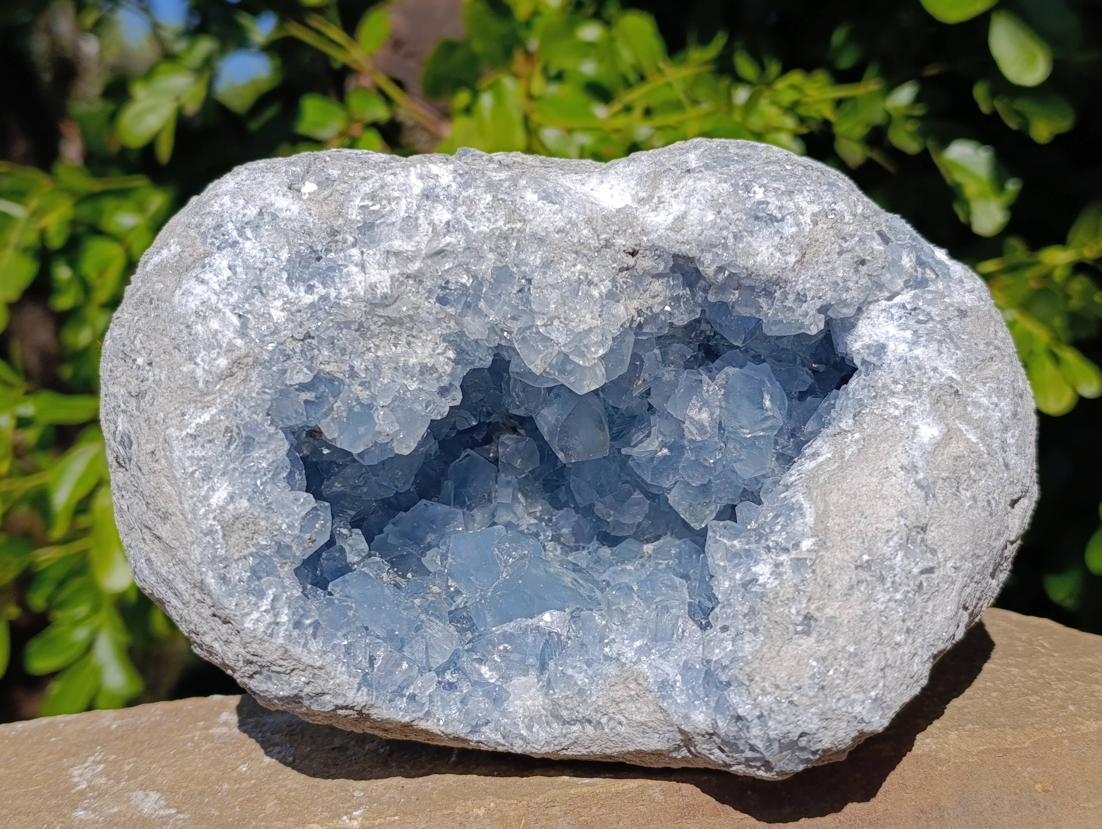 Natura Celestite Geode Specimen x 1 From Sakoany, Madagascar - Toprock Gemstones and Minerals 