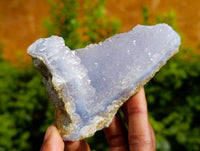 Natural Blue Lace Agate Geode Specimens x 12 From Nsanje, Malawi