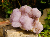 Natural Amethyst Spirit Quartz Clusters x 2 From Boekenhouthoek, South Africa