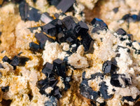 Natural Schorl Black Tourmaline Specimen With Hyalite Opal x 1 From Namibia