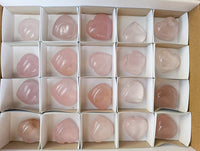 Polished Rose Quartz Hearts x 20 Madagascar