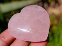 Polished Rose Quartz Hearts x 20 Madagascar