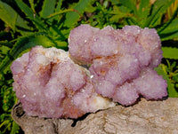 Natural Amethyst Spirit Quartz Clusters x 2 From Boekenhouthoek, South Africa