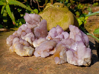 Natural Amethyst Spirit Quartz Clusters x 12 From Boekenhouthoek, South Africa