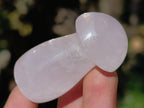Polished Rose Quartz Mushrooms x 20 Madagascar - Toprock Gemstones and Minerals 