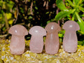 Polished Rose Quartz Mushrooms x 20 Madagascar - Toprock Gemstones and Minerals 