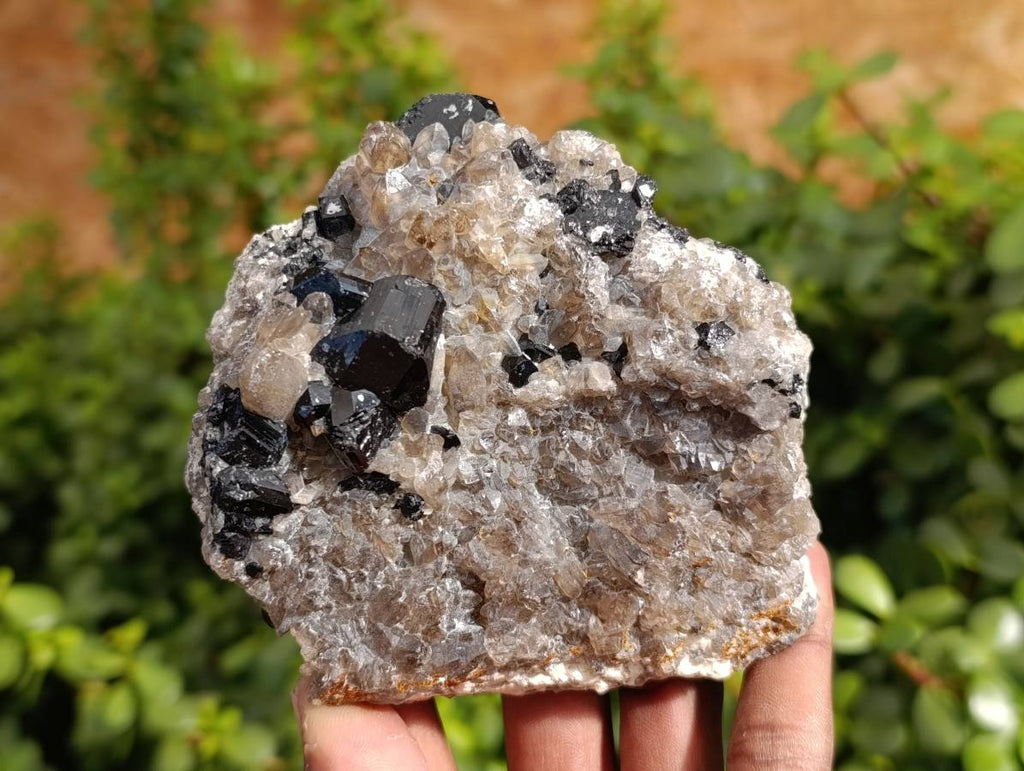 Natural Schorl Black Tourmaline Specimens x 3 From Erongo, Namibia - Toprock Gemstones and Minerals 