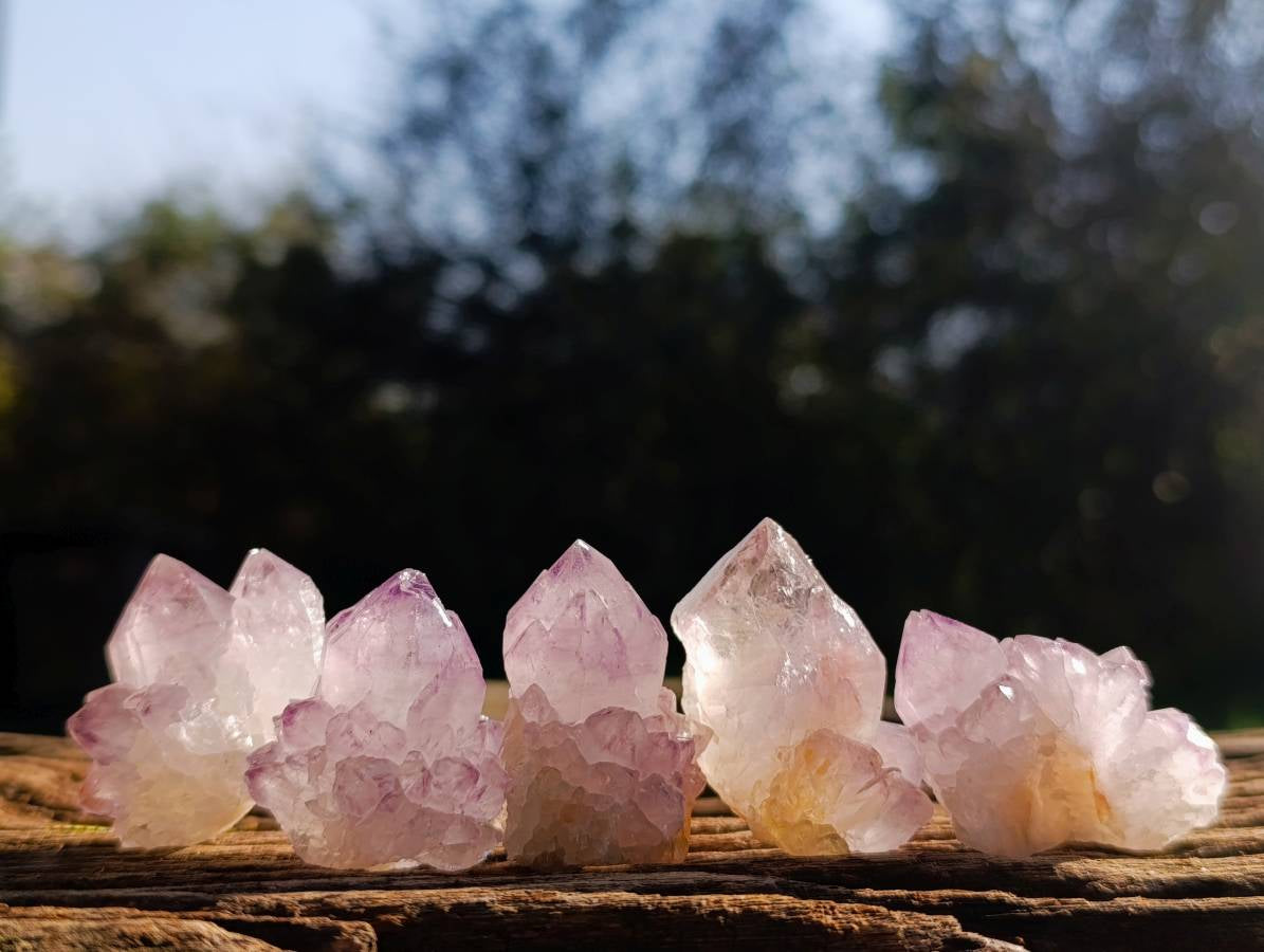 Natural Amethyst Spirit Quartz Crystals x 35 From Boekenhouthoek, South Africa - Toprock Gemstones and Minerals 