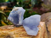 Natural Blue Lace Agate Geode Specimens x 24 From Nsanje, Malawi