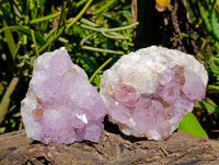 Natural Amethyst Spirit Quartz Clusters x 3 From Boekenhouthoek, South Africa - Toprock Gemstones and Minerals 