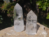 Polished Clear Quartz Crystals x 12 From Madagascar