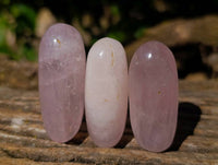 Polished Rose Quartz Bullets x 20 From Madagascar