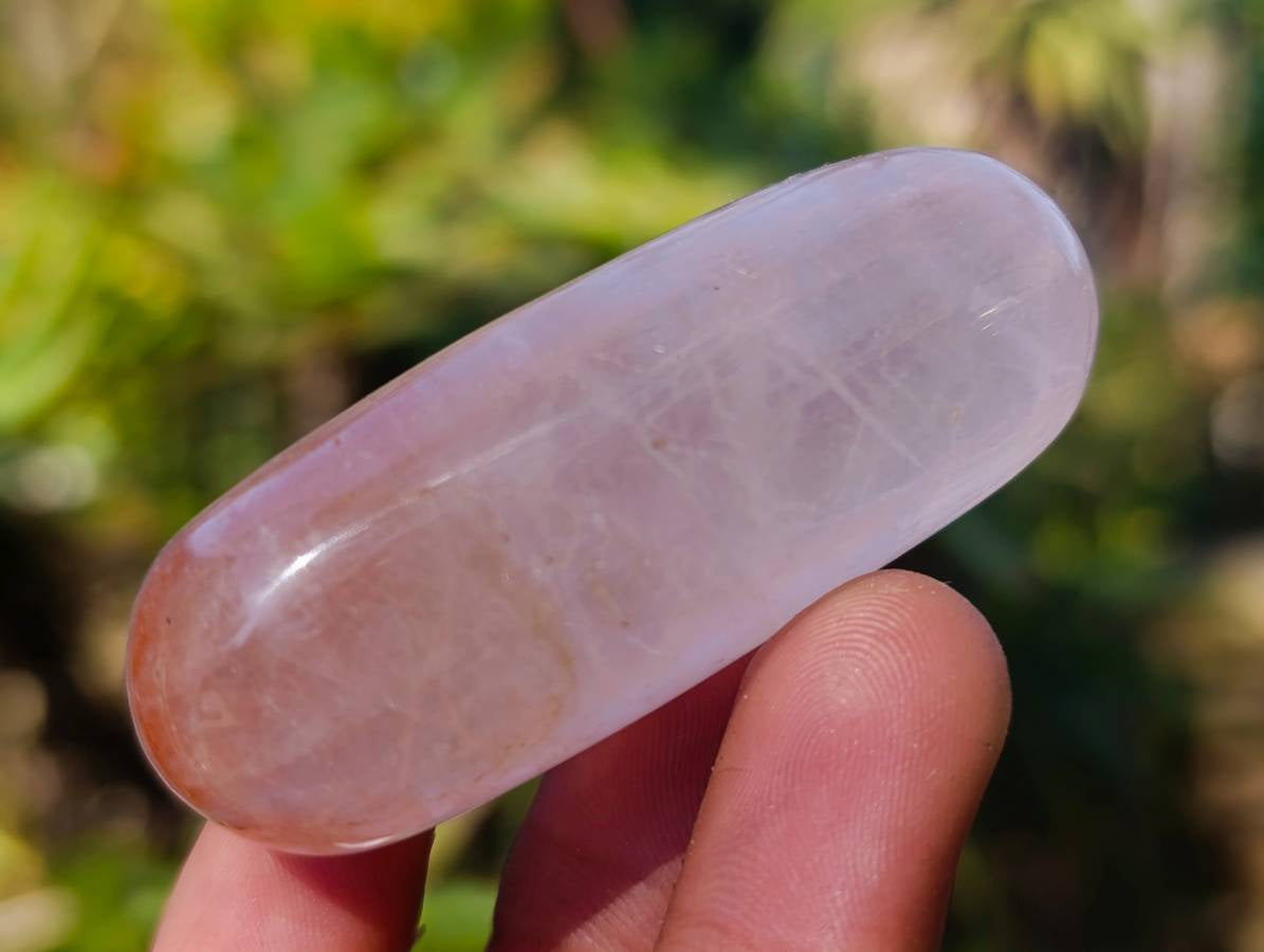 Polished Rose Quartz Bullets x 20 From Madagascar - Toprock Gemstones and Minerals 