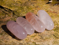 Polished Rose Quartz Bullets x 20 From Madagascar
