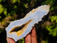 Natural Etched Blue Chalcedony Specimens x 12 From Nsanje, Malawi