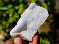 Natural Etched Blue Chalcedony Specimens x 12 From Nsanje, Malawi