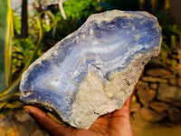 Natural Blue Lace Agate Specimen x 1 From Nsanje, Malawi