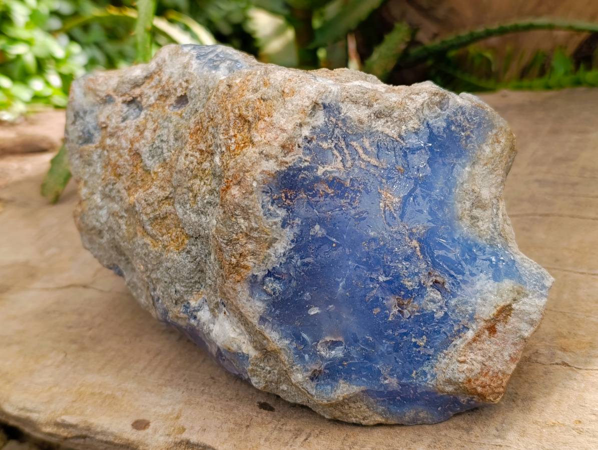 Natural Blue Lace Agate Specimen x 1 From Nsanje, Malawi - Toprock Gemstones and Minerals 
