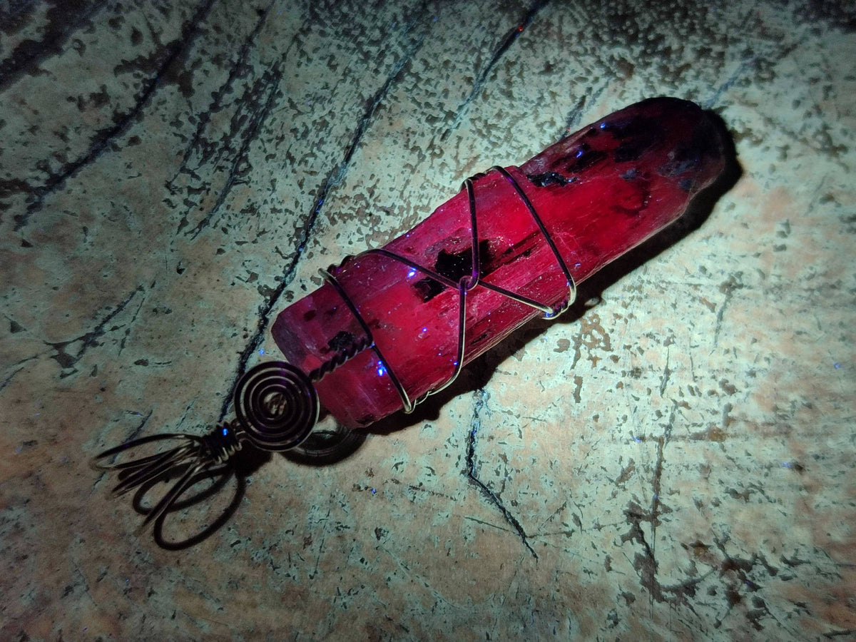 Natural Kyanite Crystals with Silver Wire Wrap - Sold per Piece - South Africa - Toprock Gemstones and Minerals 