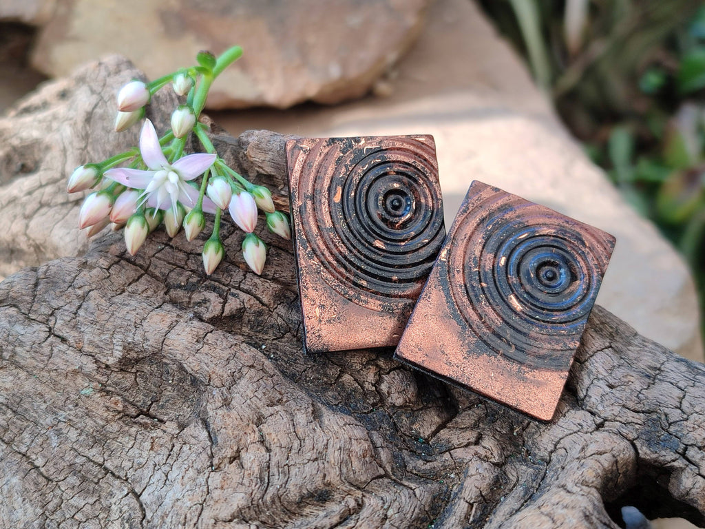 Polished Hand Crafted Orgonite Cellphone Raindrop - sold per piece - From South Africa - Toprock Gemstones and Minerals 