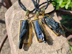 Hand Made Black Tourmaline Pendant - Sold Per Item - From Erongo, Namibia - Toprock Gemstones and Minerals 