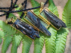 Hand Made Black Tourmaline Pendant - Sold Per Item - From Erongo, Namibia - Toprock Gemstones and Minerals 