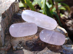 Polished Rose Quartz Hearts And Bullets x 22 From Madagascar - Toprock Gemstones and Minerals 
