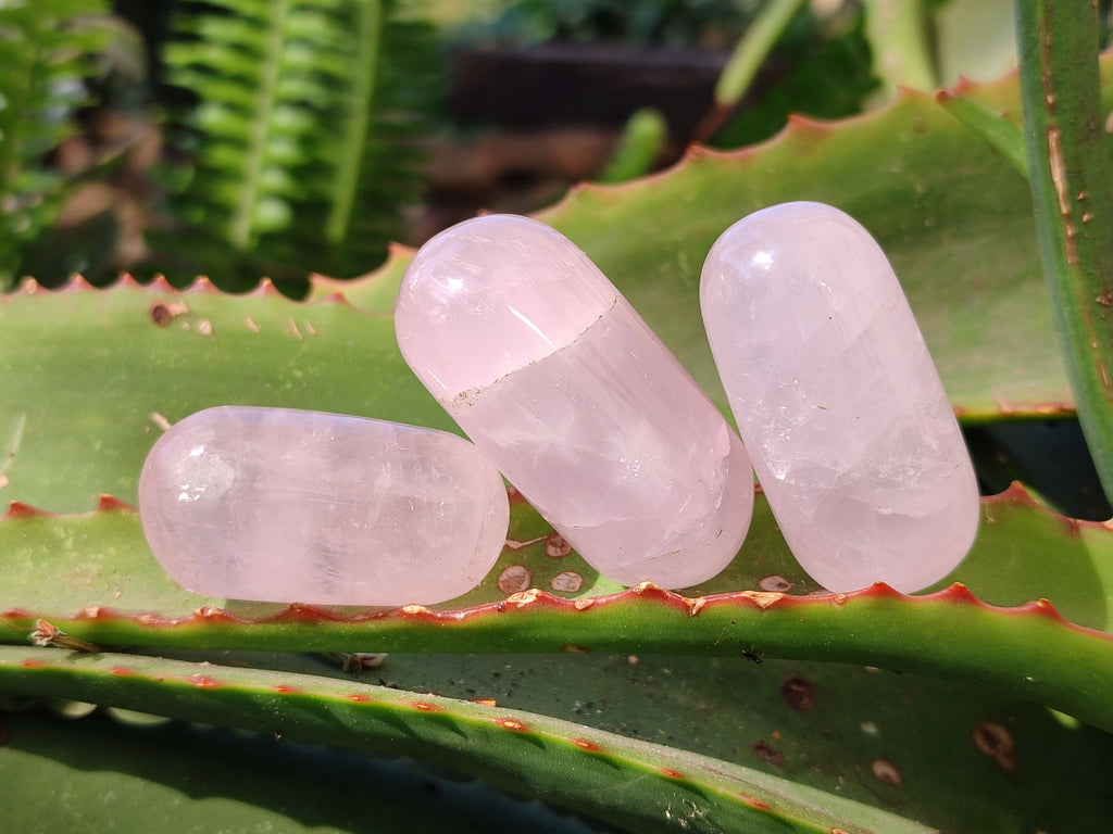 Polished Rose Quartz Hearts And Bullets x 22 From Madagascar - Toprock Gemstones and Minerals 