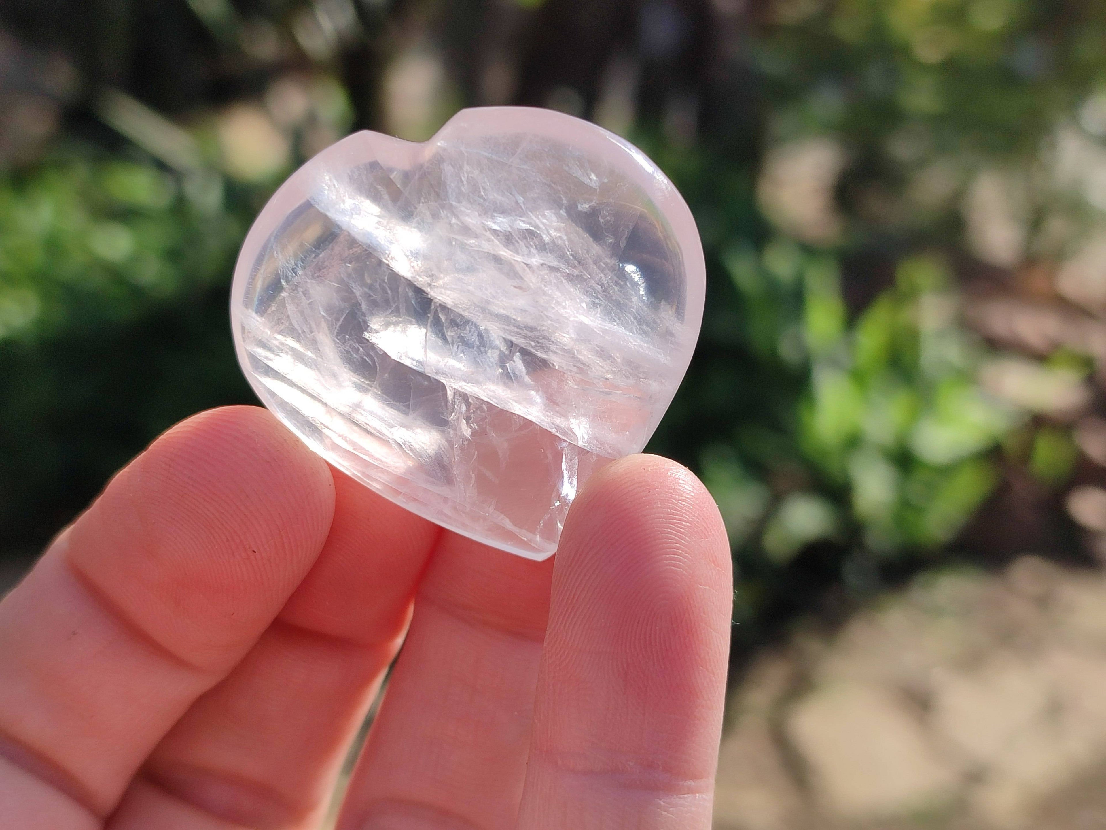 Polished Rose Quartz Hearts And Bullets x 22 From Madagascar - Toprock Gemstones and Minerals 