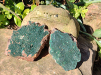 Natural Crystalline Malachite Specimens x 6 From Tenke Fungurume, Congo - Toprock Gemstones and Minerals 