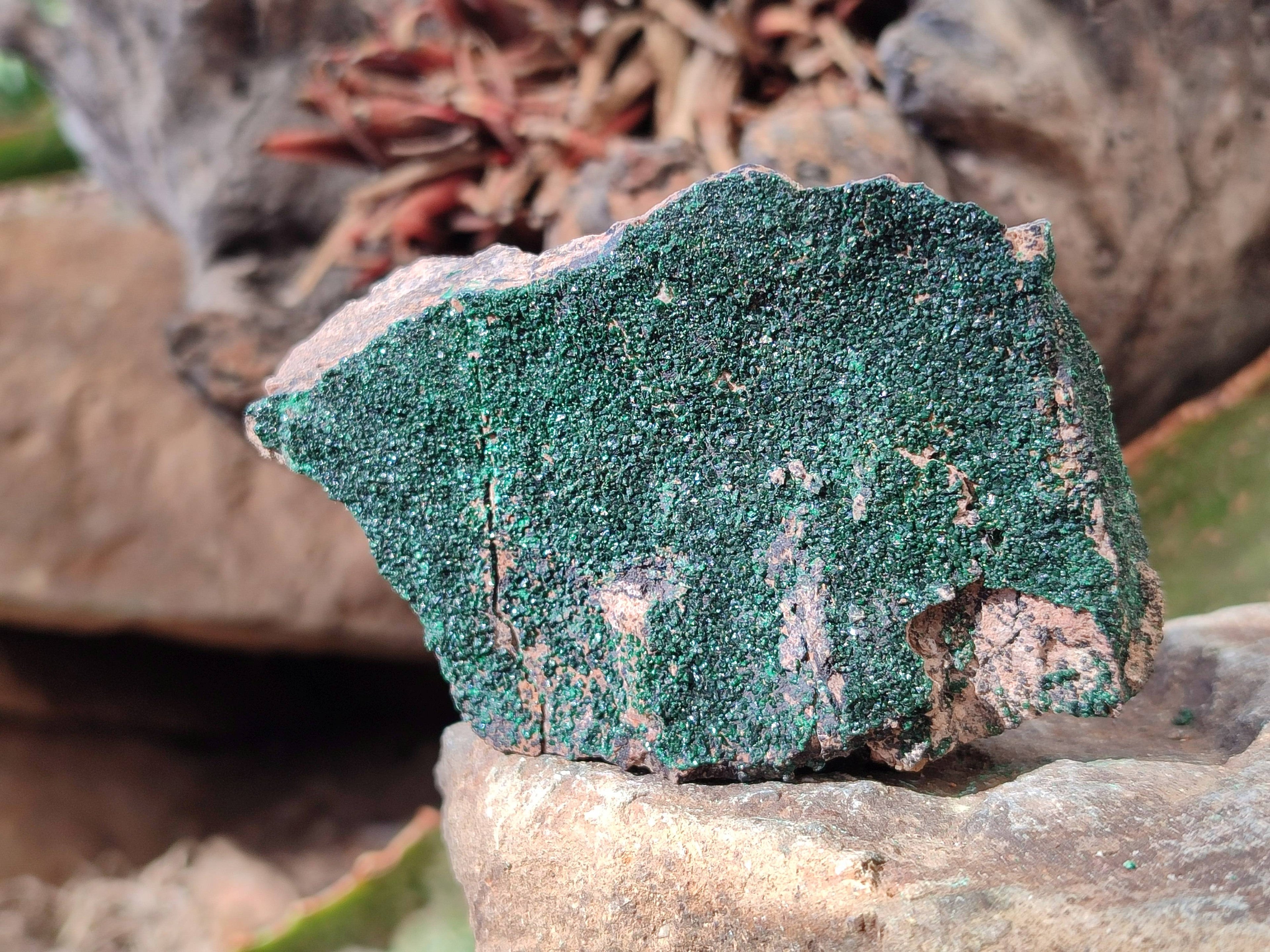 Natural Crystalline Malachite Specimens x 6 From Tenke Fungurume, Congo - Toprock Gemstones and Minerals 