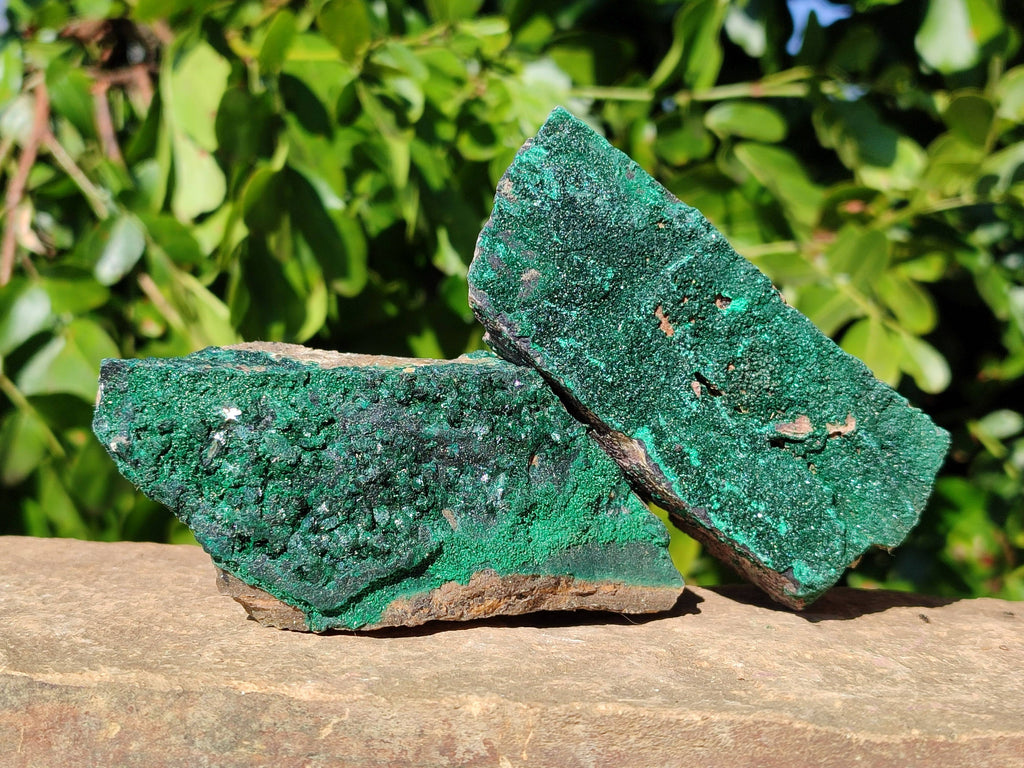 Natural Crystalline Malachite Specimens x 6 From Tenke Fungurume, Congo - Toprock Gemstones and Minerals 