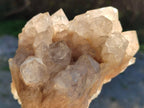Natural Smokey Phantom Quartz Clusters x 3 From Luena, Congo - Toprock Gemstones and Minerals 