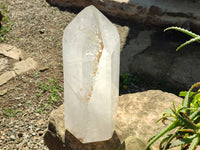Polished Clear Quartz Crystal x 1 From Madagascar - Toprock Gemstones and Minerals 