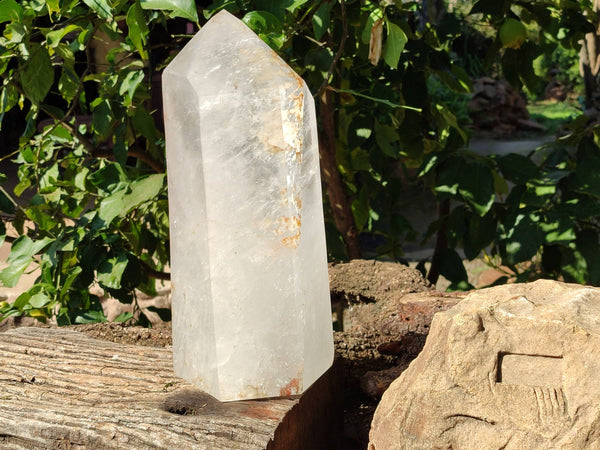 Polished Clear Quartz Crystal x 1 From Madagascar - Toprock Gemstones and Minerals 