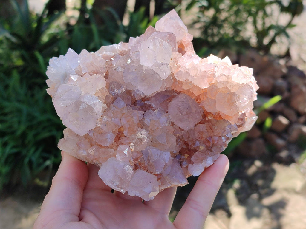 Natural Amethyst Spirit Quartz Clusters x 2 From Boekenhouthoek, South Africa - Toprock Gemstones and Minerals 