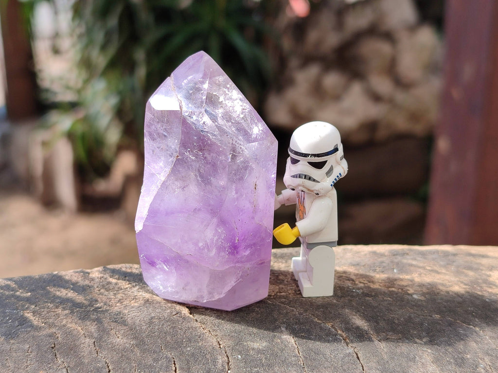 Polished Window Amethyst Crystals x 12 From Madagascar - Toprock Gemstones and Minerals 