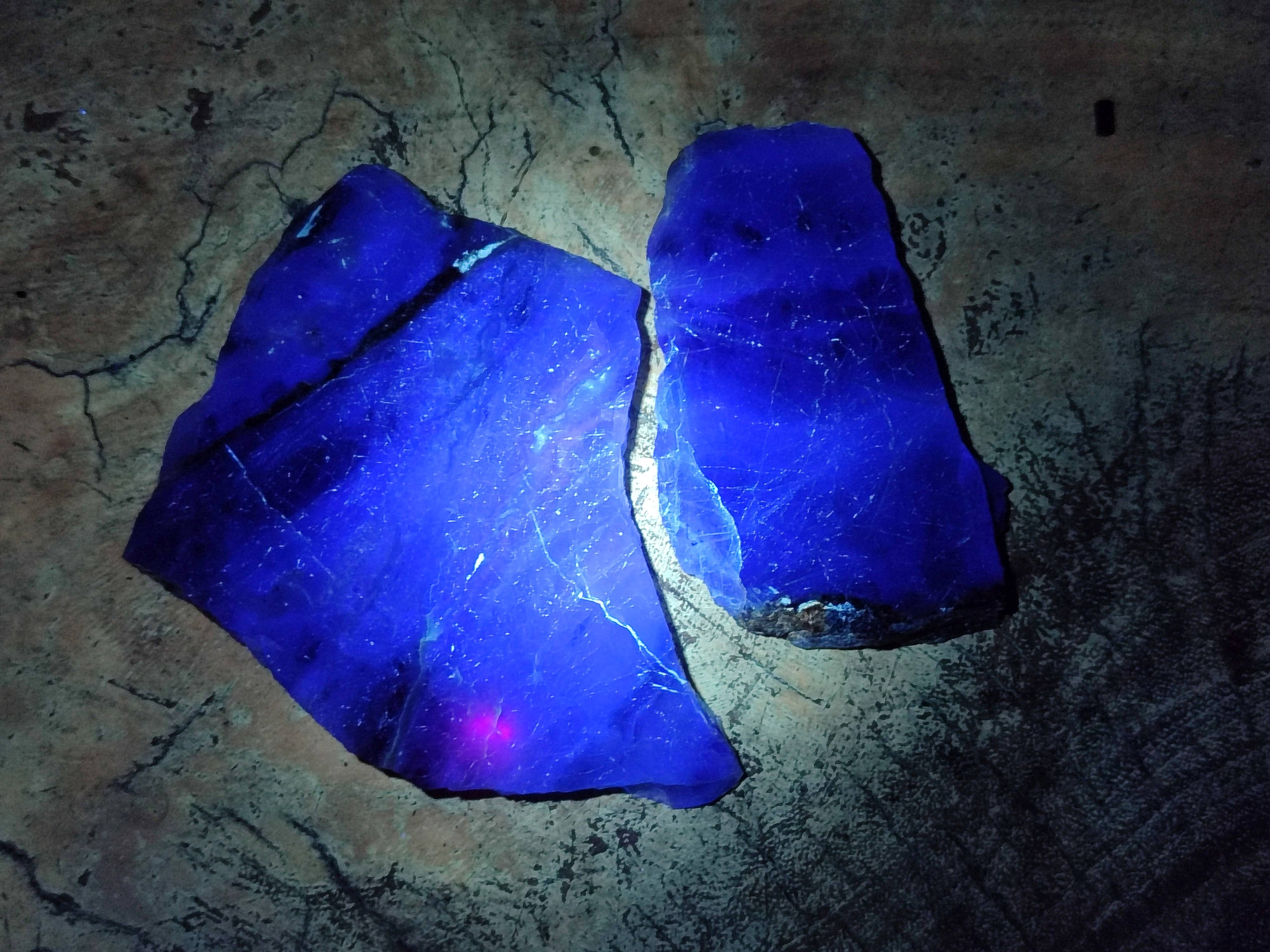 Polished Watermelon Fluorite Slices x 8 From Uis, Namibia - Toprock Gemstones and Minerals 