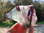 Polished Watermelon Fluorite Slices x 8 From Uis, Namibia - Toprock Gemstones and Minerals 