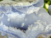 Natural Blue Lace Agate Geode Specimens x 6 From Malawi