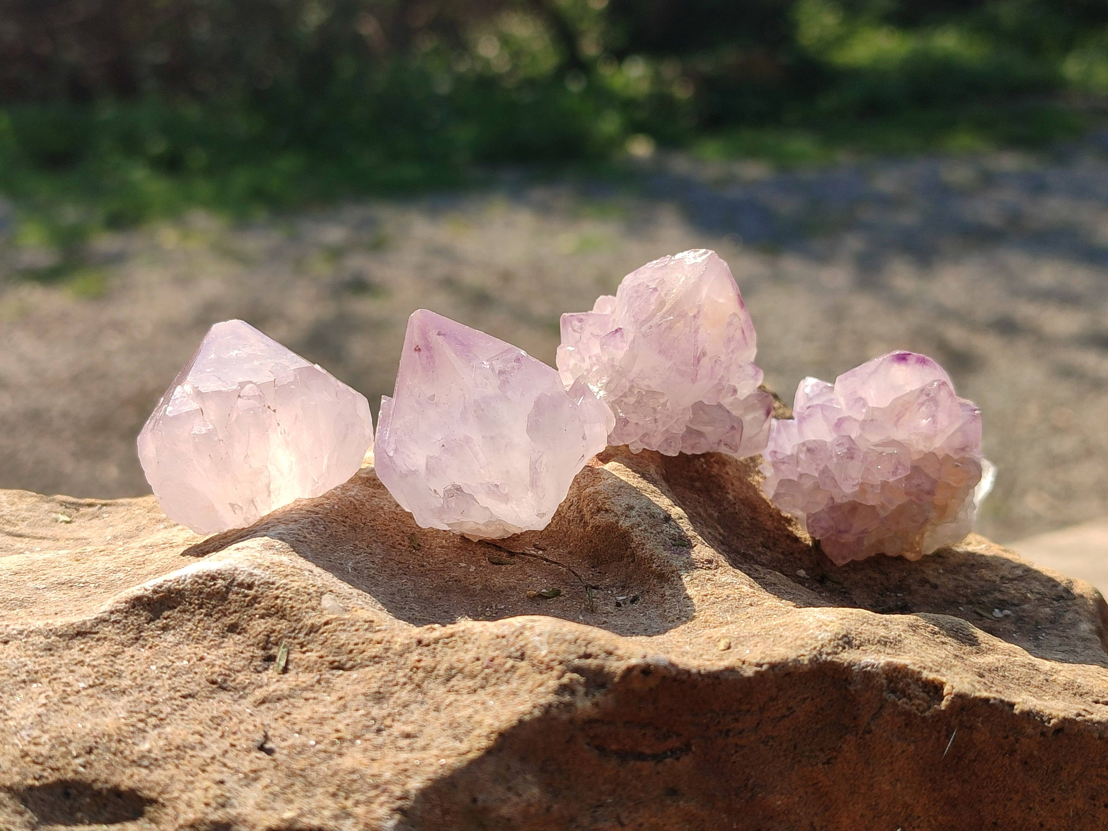 Natural Amethyst Spirit Quartz Crystals x 35 From Boekenhouthoek, South Africa - Toprock Gemstones and Minerals 