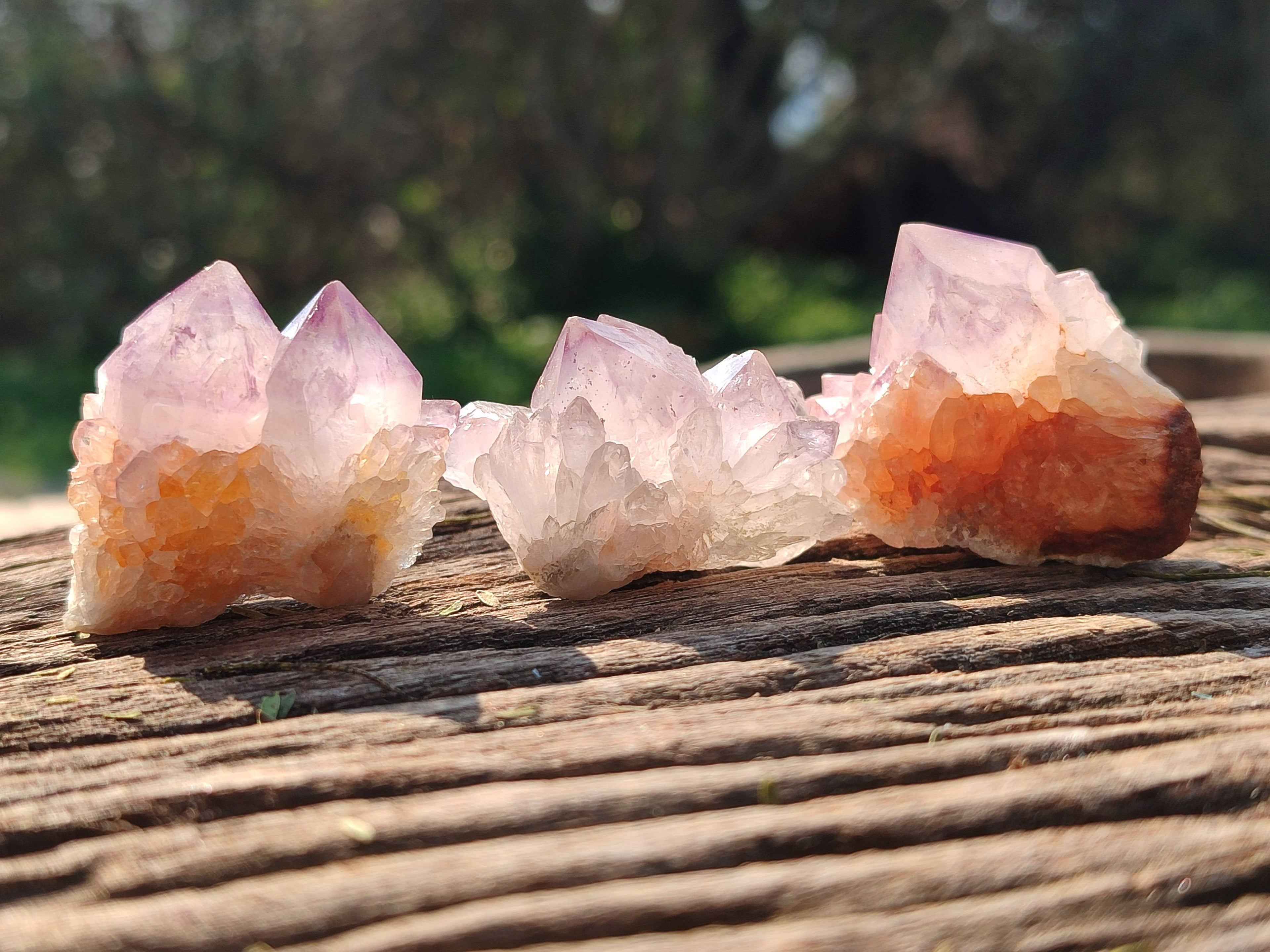 Natural Amethyst Spirit Quartz Crystals x 35 From Boekenhouthoek, South Africa - Toprock Gemstones and Minerals 