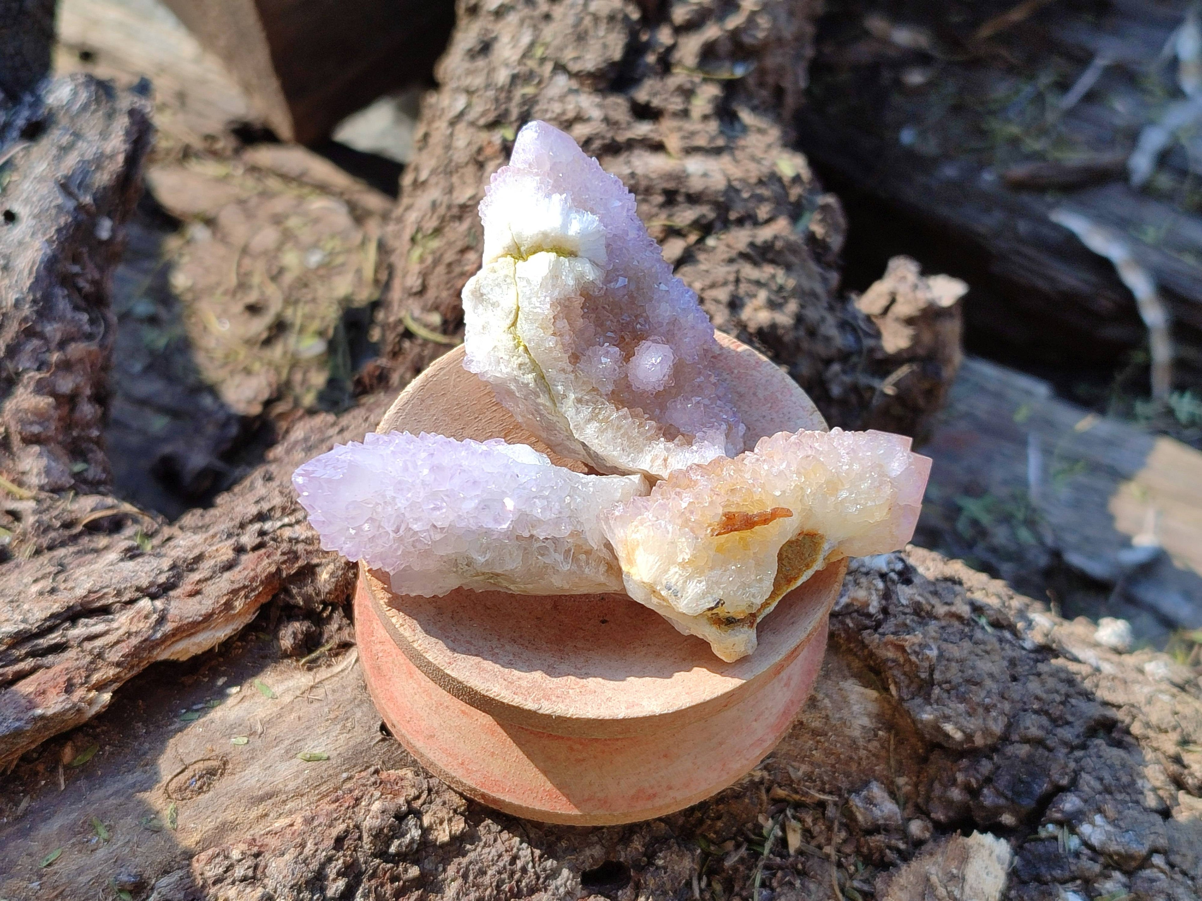 Natural Amethyst Spirit Quartz Crystals x 35 From Boekenhouthoek, South Africa - Toprock Gemstones and Minerals 