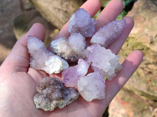 Natural Amethyst Spirit Quartz Crystals x 35 From Boekenhouthoek, South Africa
