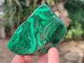 Polished Flower Malachite Free Forms x 6 From Congo - Toprock Gemstones and Minerals 