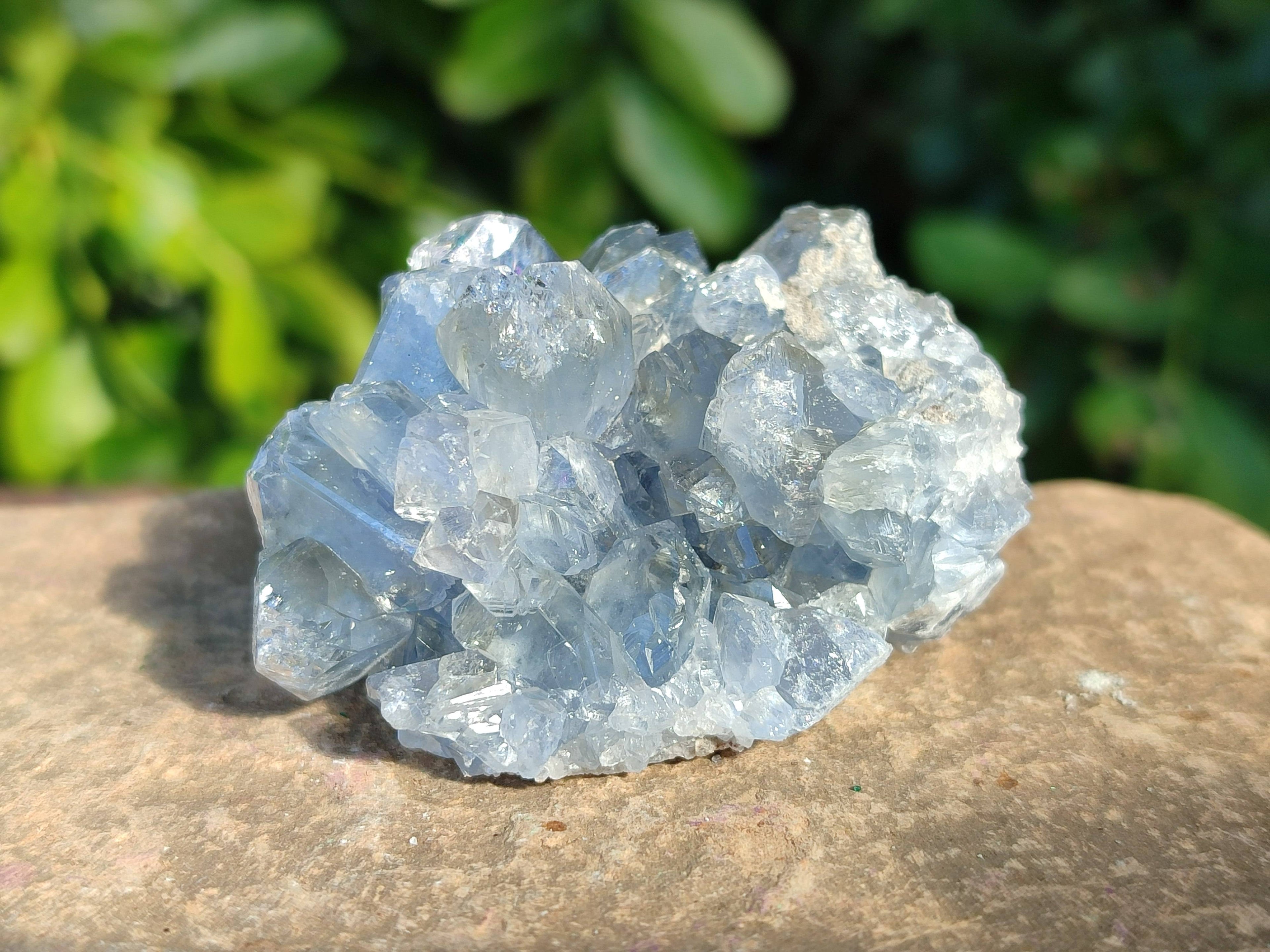 Natural Celestite Specimens x 12 From Sakoany, Madagascar - Toprock Gemstones and Minerals 