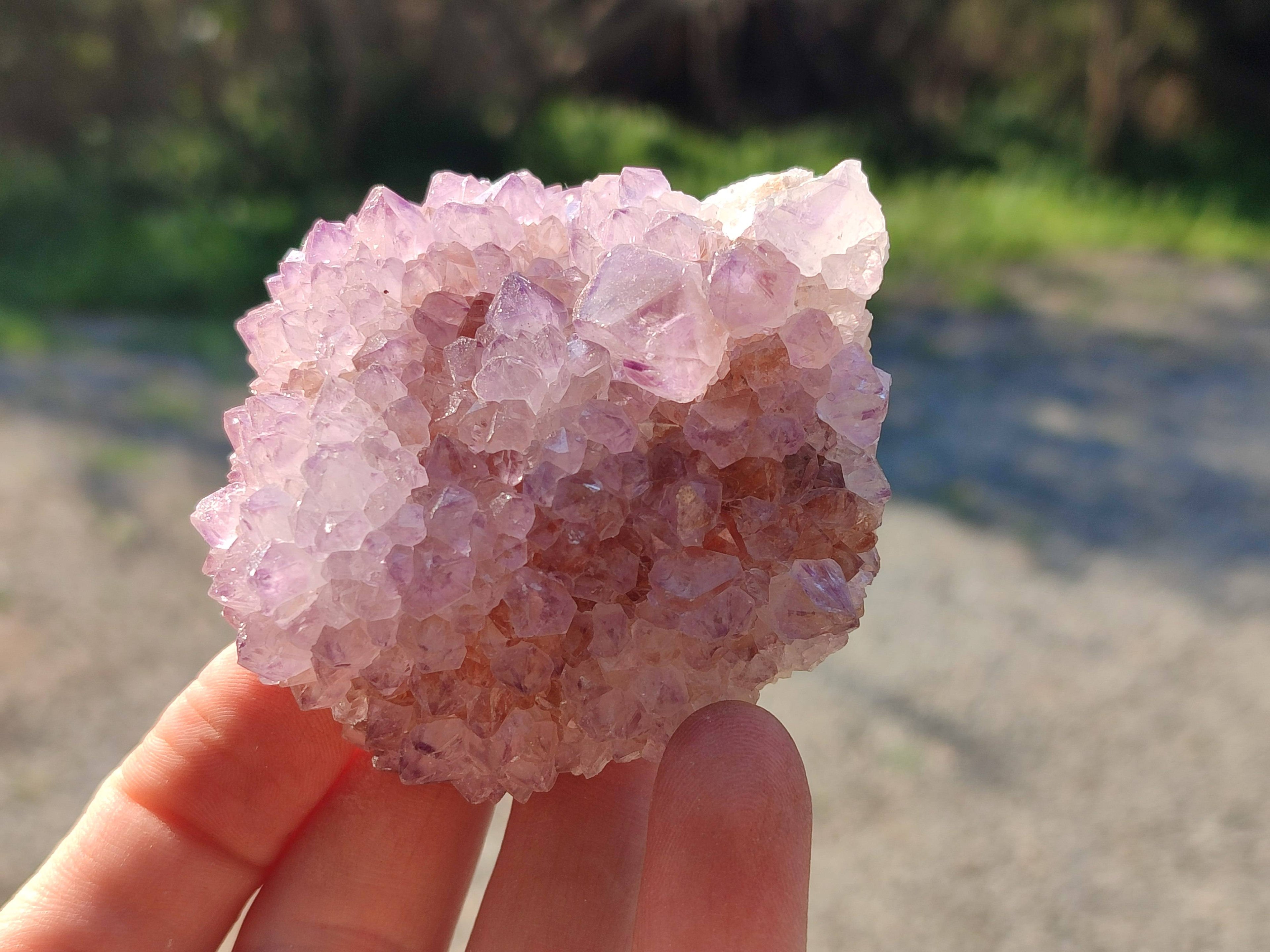 Natural Amethyst Spirit Quartz Clusters x 12 From Boekenhouthoek, South Africa - Toprock Gemstones and Minerals 